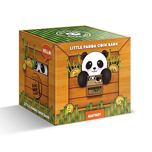 Resulzon Stealing Coin Panda Box - Piggy Bank - Panda Bear - English Speaking - Great Gift for Any Child