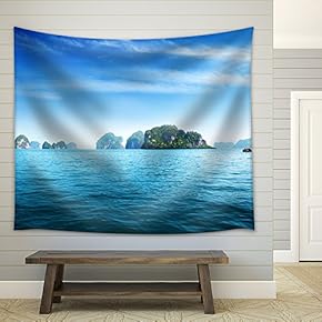 Island in Andaman Sea Thailand - Fabric Wall Tapestry Home Decor - 51x60 inches