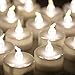 AGPTEK 24 Pack Decora Timer Tea Lights Flickering Flameless LED Battery Operated Tealights Candles for Wedding Holiday Christmas Party Home Decoration Warm White, 24 pcs