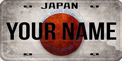 Personalized Custom Name License Japan Flag Car Vehicle License Plate Auto Buy Online In El Salvador At Elsalvador Desertcart Com Productid