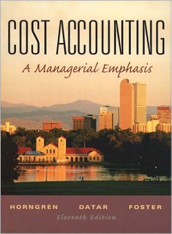Cost Accounting A Managerial Emphasis Charles T Horngren Series In Accounting Charles T Horngren 9780130648150 Amazon Com Books