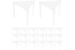 MUCKLILY 100pcs Triangle Pizza Rack Stand Box Support Stands for Safe Transport Prevents Sticking Squishing for Orders and Co