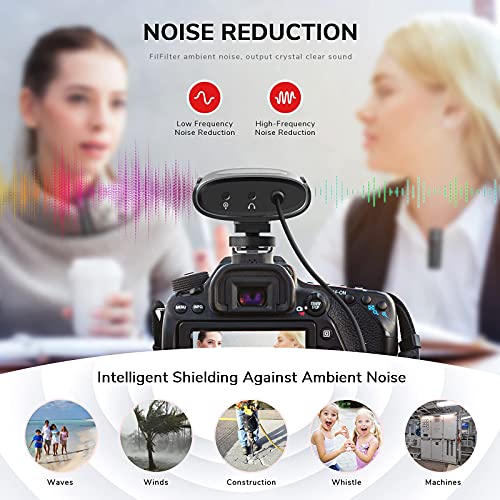 Pixel UHF Wireless Lavalier Microphone System with Charging Case