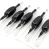 Getbetterlife 20pcs Professional Steriled Disposable Tattoo Needles and Tubes Size 3RL 5RL 7RL 9RL 5m1 7m1 9m1 for your choose (7RL)