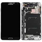 NEW HD Amoled Samsung Galaxy Note 3 Note3 Note III N900P N900V Front LED LCD Display Screen with Digitizer Touch Screen Glass GREY GRAY Replacement Repair Part Verizon / Sprint - USA US Seller