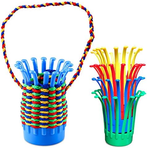 ATESSON Educational Creative Intelligence Kids Toys with Ropes to Create Various Styles of Flower Baskets for Boys and Girls Pack of 10