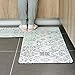 Kitchen Mat Set, 2 Pieces Floor mats Non-Slip Rubber Back Waterproof Kitchen Rugs Indoor Outdoor Doormats Bathroom Runner(18