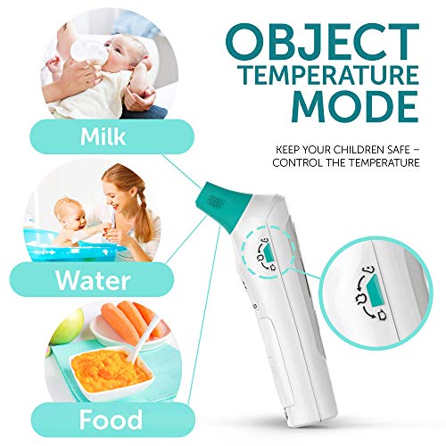 Forehead Thermometer - Thermometer for Fever - Ear Medical Digital Infrared Temporal Thermometer Best for Baby, Kids and Adults