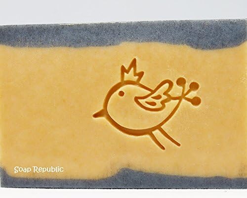 Little Bird with a Crown Acrylic Soap Stamp/Cookie Stamp/Clay Stamp