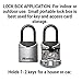 Master Lock Lock Box, Set Your Own Combination Portable Key Safe, 2-3/4 in. Wide, 5406D,Black, Grey