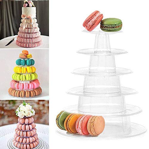 Monggood 6 Niveaux Rond Tour Presentoir Gateau Macaron Presentation Plateau Pour Mariage Fournitures De Fete Danniversaire Presentoirs A Gateau Cuisine Maison Nertili Al