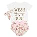 puseky Newborn Baby Girl Auntie Clothes Romper Floral Shorts with Headband Summer Outfits Cute Baby Girl Auntie Outfits 0-6 Months