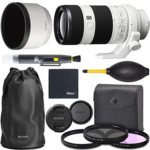Sony FE 70-200mm f/4 G OSS: Full Frame Alpha Mirrorless Zoom Telephoto Lens (SEL70200G) + AOM Pro Starter Bundle Kit - International Version (1 Year AOM Warranty)