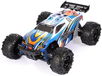 4WD Off-Road RC Vehicle PXtoys 9302 1:18 2.4GHz Truggy High Speed RC Racing Car Speed for Pioneer RTR Monster Truck (Blue)