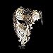 Goodkssop Luxury Mask Women Men's Signature Phantom of the Opera Half Face Skull Cool Mask Metal (Gold)
