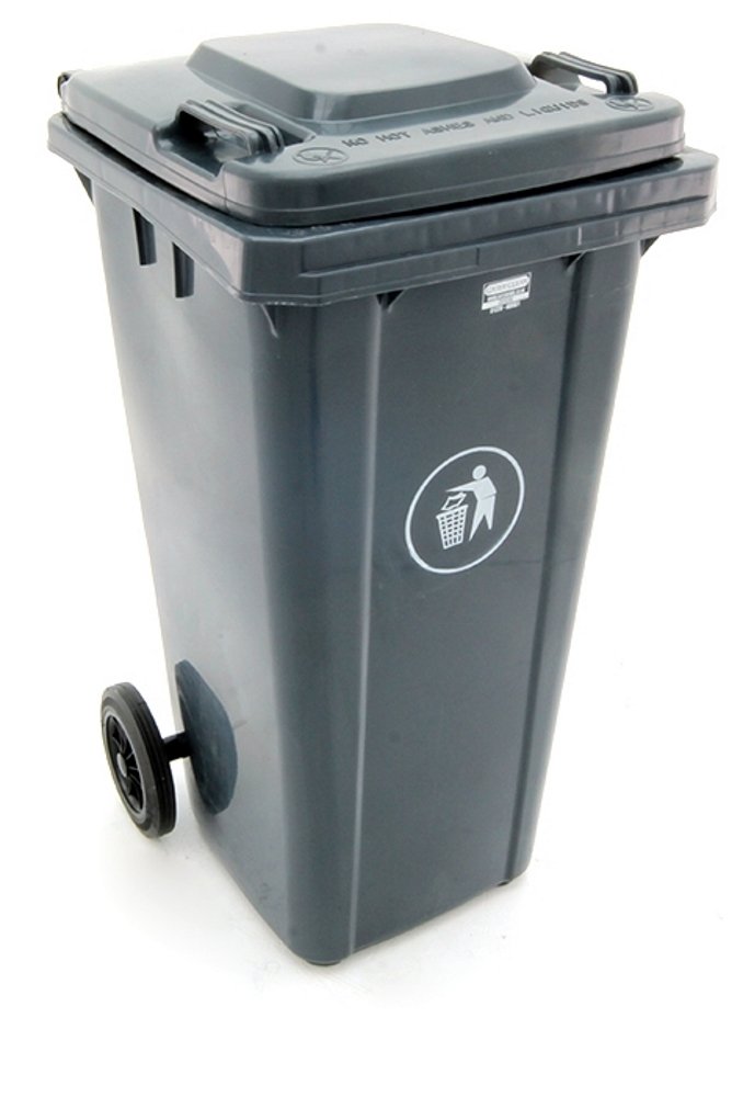 CaterClean 120L Wheelie Bin, HDPE, Grey, 120 Litre Amazon.co.uk