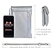 MINICAT Roomy Pockets Series Small Crossbody Cell Phone Purse Wallet Bag With Magnetic Button(Silver)