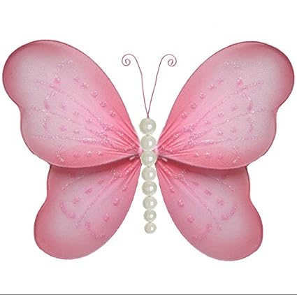 Kids Furniture Decor Storage Hanging Butterfly 13 Large Pink
