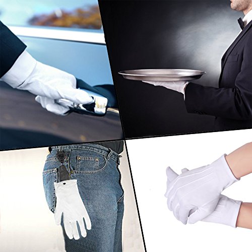 image for dasdsda Giorrox White Men's & Women's Universal Gloves Formal Gown Che