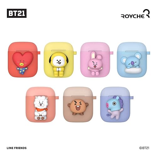 BT21 New Official Merchandise Two-Tone Airpods Case (Pose Type