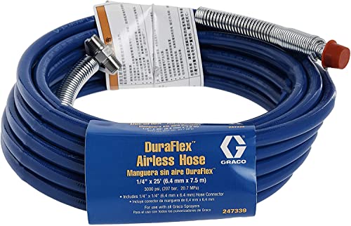 Graco 247339 1/4-Inch Airless Hose, 25-Foot, Dark Blue photo 8