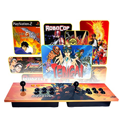 PinPle Arcade Game Console Pandora s Box 4S Built-in 815 Classic Games Ultra Slim Metal 2 Players Double Joystick Botton Console with HDMI & VGA for HDTV / Monitor / Projector / PC [Plug & Play]