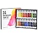 Artlicious - 24 Tube Watercolor Paint Set - Great for Canvas Panels, Boards & Stretched Canvas