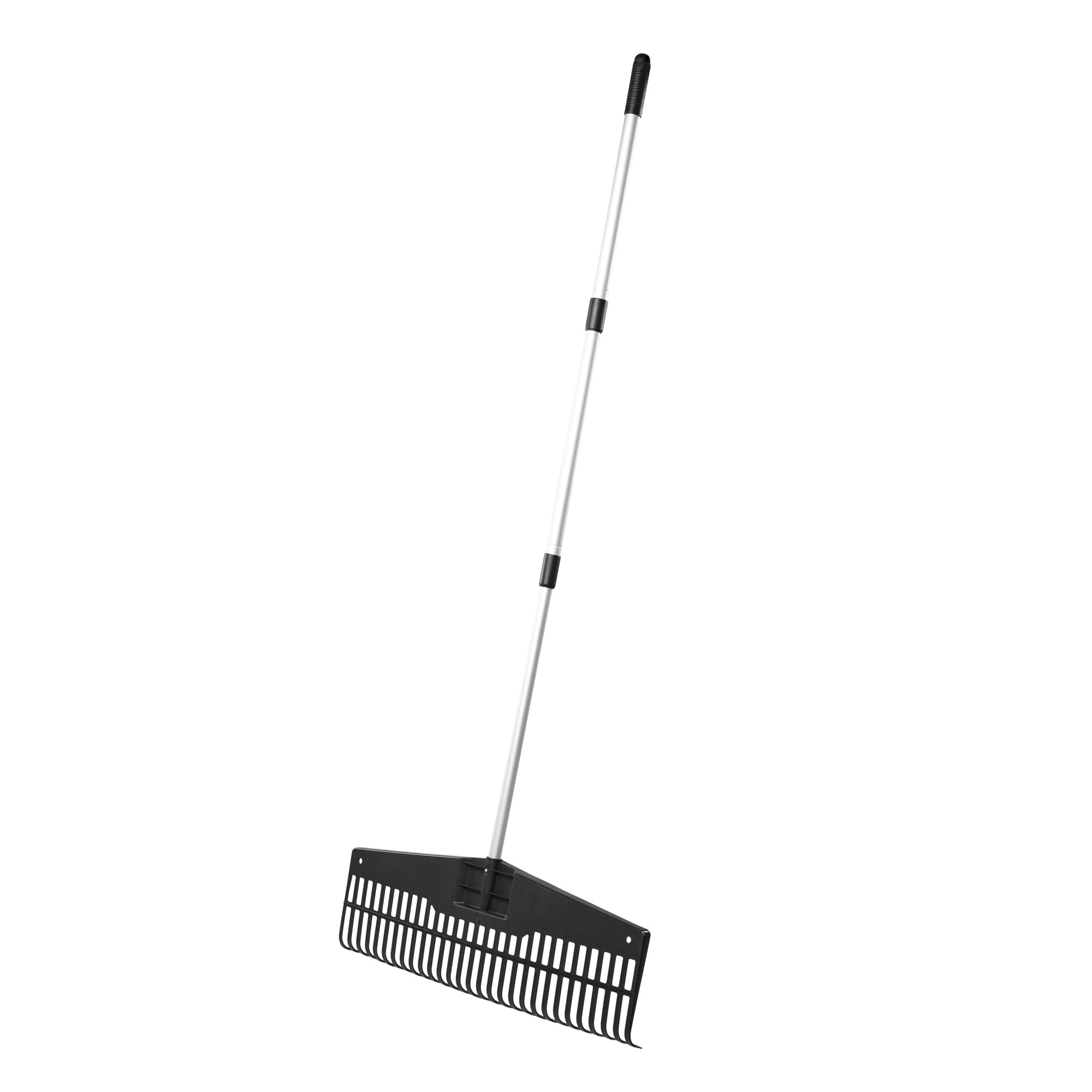 UPP Jumbo Garden Rake: Adjustable from 75 cm to 150 cm Aluminium Telescopic Handle for Efficient Garden Rake Ideal for Large Area Work in the Garden Leaf Rake Plastic
