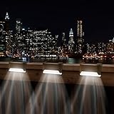 Kleeger Solar Power Deck Lights - Outdoor Lighting For Your Garden, Yard, Stair & Patio Pathway. Auto Dusk To Dawn Feature (3 Pack)
