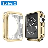 Apple Watch Series 2 Case 38mm, Alritz Plated TPU Protector Slim Anti-scratch Bumper Cover for iWatch Series 2 Series 1, Gold