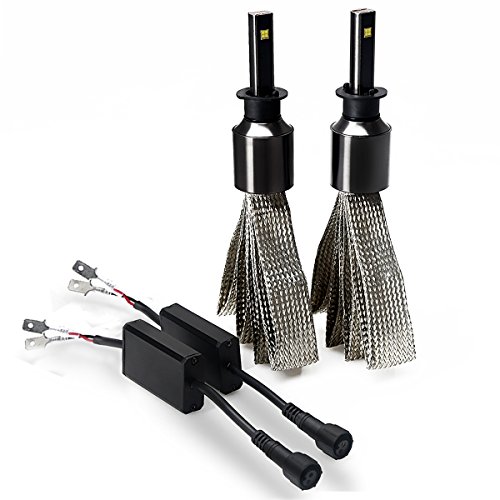 Nilight LED Headlight Bulbs Nilight 2PCS 30W H1 LED Hid Headlight kits Super Bright Headlight Conversion Kit Replacement Hid Bulbs Headlights for Cars – 2 Years Warranty