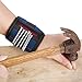 Aieternal XMS651 Magnetic Wristband, Super Strong Magnets Surround Almost Entire Wrist Keeps Screws, Nails and Light Tools Handy While Working. (1-Pack)