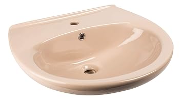 Calmwaters 60 Cm Breites Waschbecken Aus Keramik In Beige