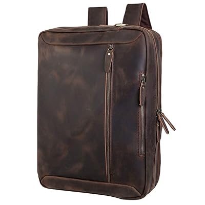 Tiding Convertible Leather Briefcase Backpack 17 Jamaica | Ubuy