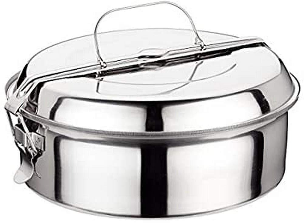 Ilsa 5041 – Stainless Steel Lunch Box, 14 cm, Silver