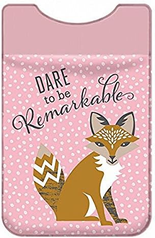 Wellspring Gift Dare to Be Remarkable Add a Pocket to a Cell Phone or Tablet Holds Business Cards, Credit Cards, ATM Cards