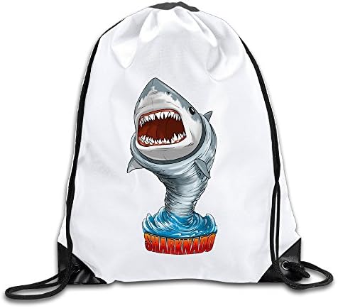 Coreco Sharknado Bobble Head Drawstring Backpack Sack Bag