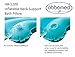 ObboMed® HB-1200N Luxury Inflatable Terry Cloth Shell Spa Neck Support Bath Pillow with 4 Suction Cups for Bathtub, Hot tub, Jacuzzi, Whirlpool, Home Spa tub – Color : Tiffany Blue