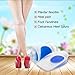 Gel Heel Cups Plantar Fasciitis Inserts HLYOON Silicone Gel Heel Pads 2 Pairs Shoes Inserts Protectors for Heel Pain Heel Fasciitis Bone Spurs (L)