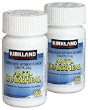 Kirkland Signature Anti-Diarrheal Loperamide Hydrochloride 2 MG Caplets, 200-Count Bottle (Pack of 6 (200 caplets ea))