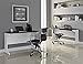 Ameriwood Home Pursuit Credenza (White/Gray)