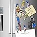 Treats&Smiles 6 Artistic & Colorful Clothespins Fridge Magnets + 1 Magnetic hook. Display Recipes, Memos & Photos at Your Kitchen, Office or Locker With a Unique & Strong Refrigerator Magnets set.