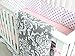7 Pieces Set Grey Floral Baby Crib Nursery Bedding Set with Bumper