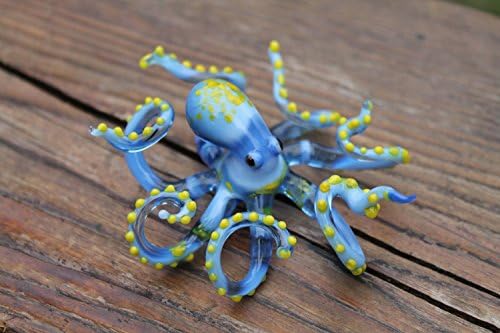Blown Glass Octopus, Glass Octopus, Glass, Octopus, Ocean, Octopus Sculpture, Squid, Kraken, Cephalopod, Blown Glass, Octopus Figurine