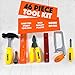 Big Mo's Toys Tool Box - Pretend Play STEM Three Tier Educational Tool Kit with Air Power Drill for Kids Toddler Gift of All Ages - 46 Piece Set
