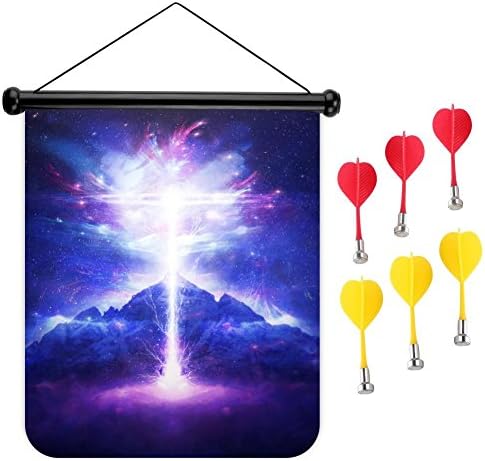 CCLOVEU Lighting Sky Darts Party Safe Game Toy Fashion Dart Board Magnetic Dart Board