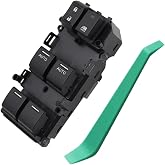 35750-TL2-A12 Power Window Switch Front Driver Side, Fit for 2009 2010 2011 2012 2013 2014 Honda Acura TSX, Replace OEM# 35750TL2A12