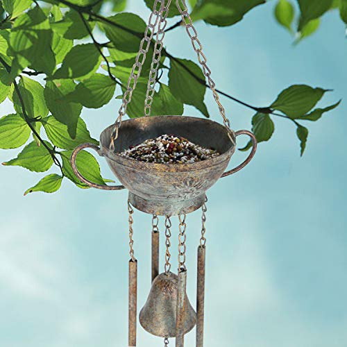 Kimdio Bird Feeders for Outside Wild Bird Feeder for Finch, Bell Seed Tray, Attractive & Long Lasting, Outdoor Garden Backyard Decorative Great for Attracting Pet Hummingbird Feeder with 5.7 inch - Thumbnail 6