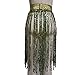 Pinda Holographic High Waisted Sequin Fringe Skirt