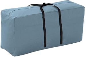 Yolaka Outdoor Patio Furniture Seat Cushions Storage Bag with Zipper and Handles 68x30x20 Inches Gray Waterproof